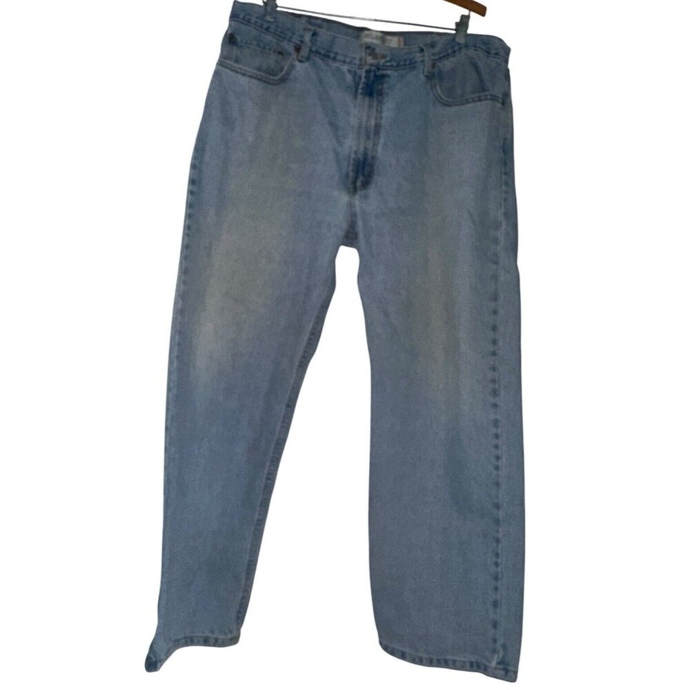 Levis 550 Jeans Mens 40x30 Blue Relaxed Fit Straight Leg Light Wash Denim